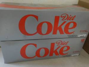 2 - 12 packs Diet Coke past best d...