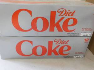 2 - 12 packs Diet Coke past best d...