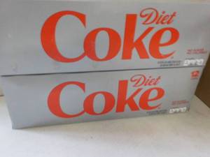 2 - 12 packs Diet Coke past best d...