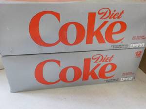 2 - 12 packs Diet Coke past best d...