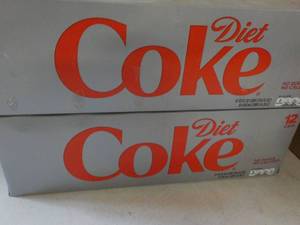 2 - 12 packs Diet Coke past best d...