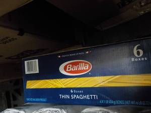 2 Ct Boxes 6 each Barilla Thin Spag...