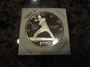 1992-S (San Francisco Mint) Olympic (Baseball Pitcher) Silver Commemorative Dollar