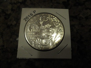 2016-P (Philadelphia Mint) Mark TwainSamuel Clemems Silver Commemorative Dollar