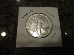 1942-S Walking Liberty Silver Half Dollar
