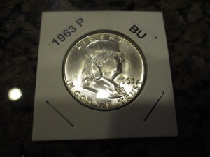 1963-P Franklin Silver Half Dollar - Cartwheel Effect and Original Mint Luster