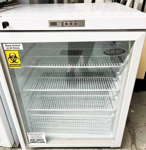 MSRP $4600 (Amazon) Norlake Scientific Undercounter Glass Door Medical Grade Refrigerator Locking WKey&nbspAudible &amp Visual HiLo Digital Temperature Alarm&nbspLike New Working Condition Guaranteed Best Bar Beverage Cooler You Will Ever Own