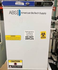 MSRP $1800 (Amazon) American BioTech Supply Premier Undercounter Refrigerator, Freestanding, 2.5 cu. ft. Capacity&nbspAudible &amp Visual HiLo Digital Temperature Alarm Locking No Key (Buy Online $10) Excellent Working Condition