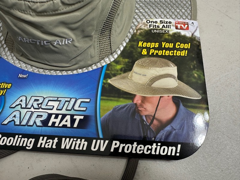 Ontel Arctic Unisex Sun Hat Evaporative Cooling Hat w UV Protection One  Size -I3