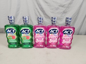 5 New Bottles of Kids Act Anticavity Mouthwash
