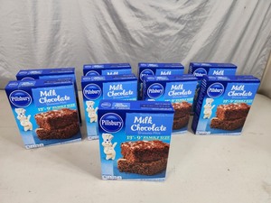 9 New Boxes of Pillsbury Milk Chocolate Brownie Mix