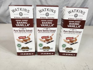 3 New Bottles of Watkins Baking Vanilla