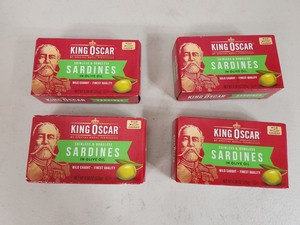 4 New Boxes of King Oscar Sardines
