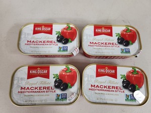 4 New Cans of King Oscar Mackerel