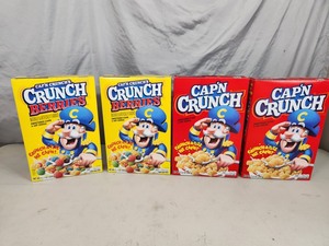 4 New Boxes of Capn Crunch Cereal