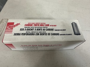 New Milwaukee Carbide Tooth Hole Saw 1