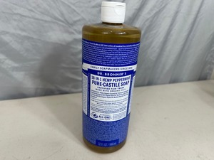 New Large Bottle of Dr. Bronners Peppermint Castile Soap