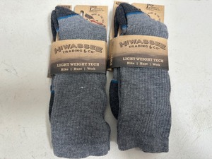 2 New Pairs Hiwassee Lightweight Tech Socks