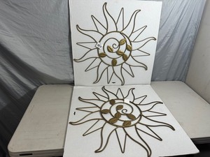 2 New 24 inch Sun Wall Decorations