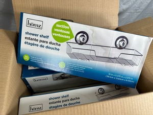 8 New Homz Suction Cup Shower Shelf