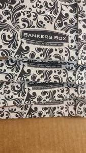 4-pack of bankers boxes