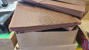 10 Brown Redrope-printed paper wallets