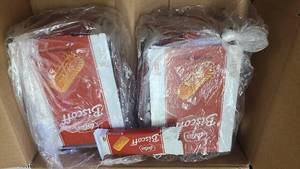 2 Boxes of new Biscoff Cookie Snack Packs