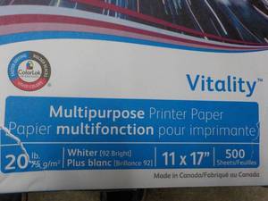 Vitality 2500 Sheets 11 x 17 Multi...