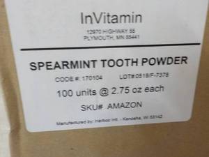 100 - 2.75 oz Jars InVitamin Charco...