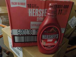 10 - 22 oz Bottles Hersheys Strawb...