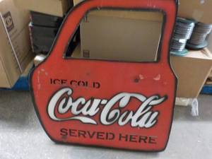 Metal Coca Cola Door Dcor 33 x 37...
