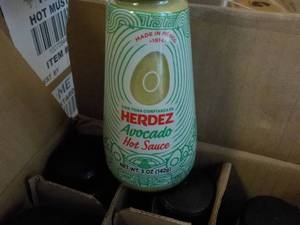 12 Herdex Avocado Hot Sauce 5 oz Bo...