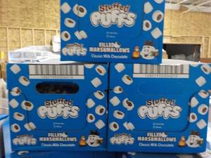 3 boxes Stuffed Puffs Filled Marshm...
