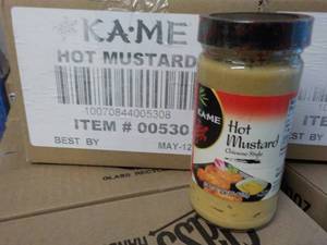 12 KAME Hot Mustard - 7.25 oz jars...