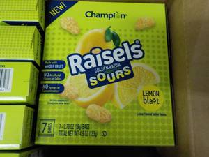 7 Boxes Champion Raisels Sours pas...