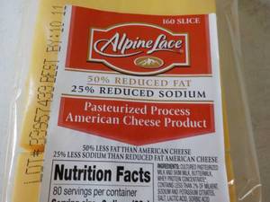 5 lb Alpine Lace American Cheese Sl...