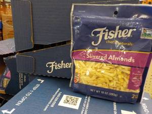 6 - 10 oz Fisher Slivered Almonds...
