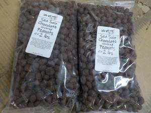 2 - 2 lb Bags Peanuts Sea Salt Choc...