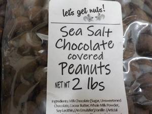 2 - 2 lb Bags Peanuts Sea Salt Choc...