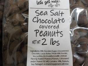 2 - 2 lb Bags Peanuts Sea Salt Choc...