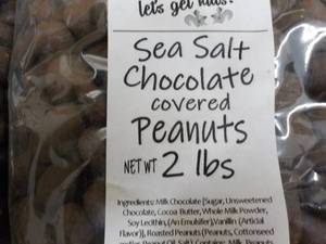 2 - 2 lb Bags Peanuts Sea Salt Choc...