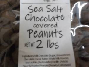 2 - 2 lb Bags Peanuts Sea Salt Choc...