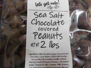 2 - 2 lb Bags Peanuts Sea Salt Choc...