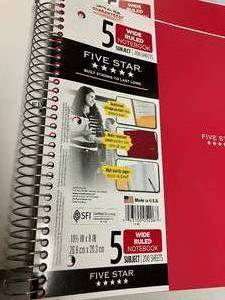 Five Star Notebooks