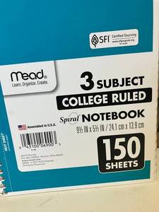 Small College Ruled Notebooks