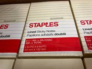 Large Lined Sticky Notes