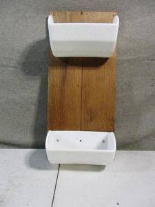lot 22 image: Unique Decorative Wall Shelving Bins