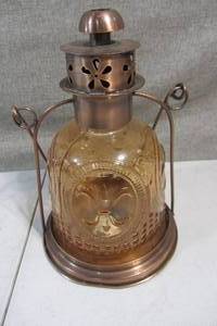 lot 53 image: Decorative Lantern Style Candle Holder