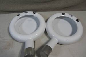 lot 103 image: Set of 2 Party Eight Ball Enamel Bed Pans