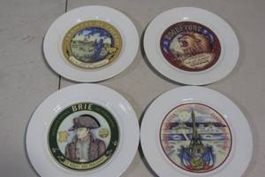 lot 116 image: Set of 4 French Themed Decorative Plates